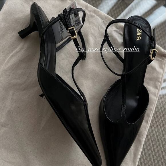 ZARA Pointed Toe Slingbacks NWT LAST ONE!!! - Picture 5 of 16